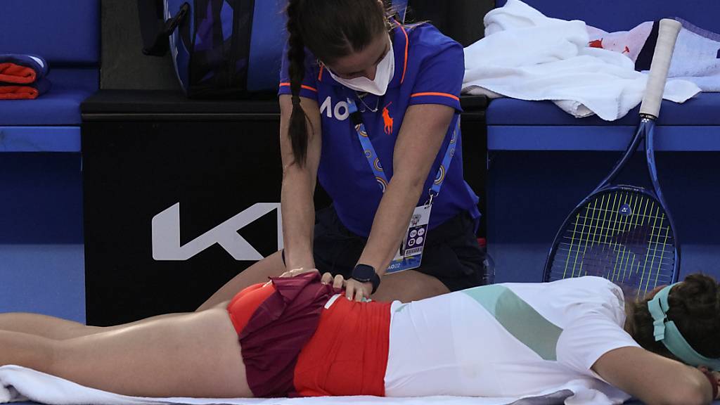 Schmerzhaftes Aus: Schmerzen im unteren Rückenbereich hinderten Belinda Bencic daran, ihr bestes Tennis zu spielen