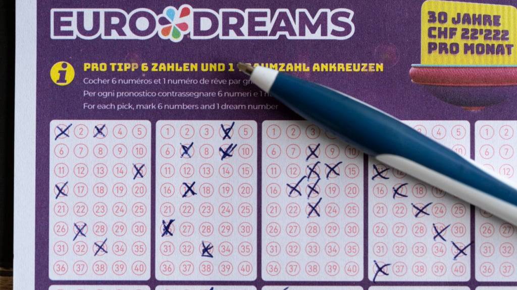 Ein Euro-Dreams Spielschein von Swisslos. (Symbolbild)