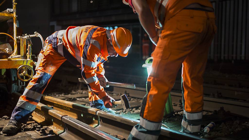 Arbeiten nahe des Bahnhofs Bern im Jahr 2016. (Archivbild)