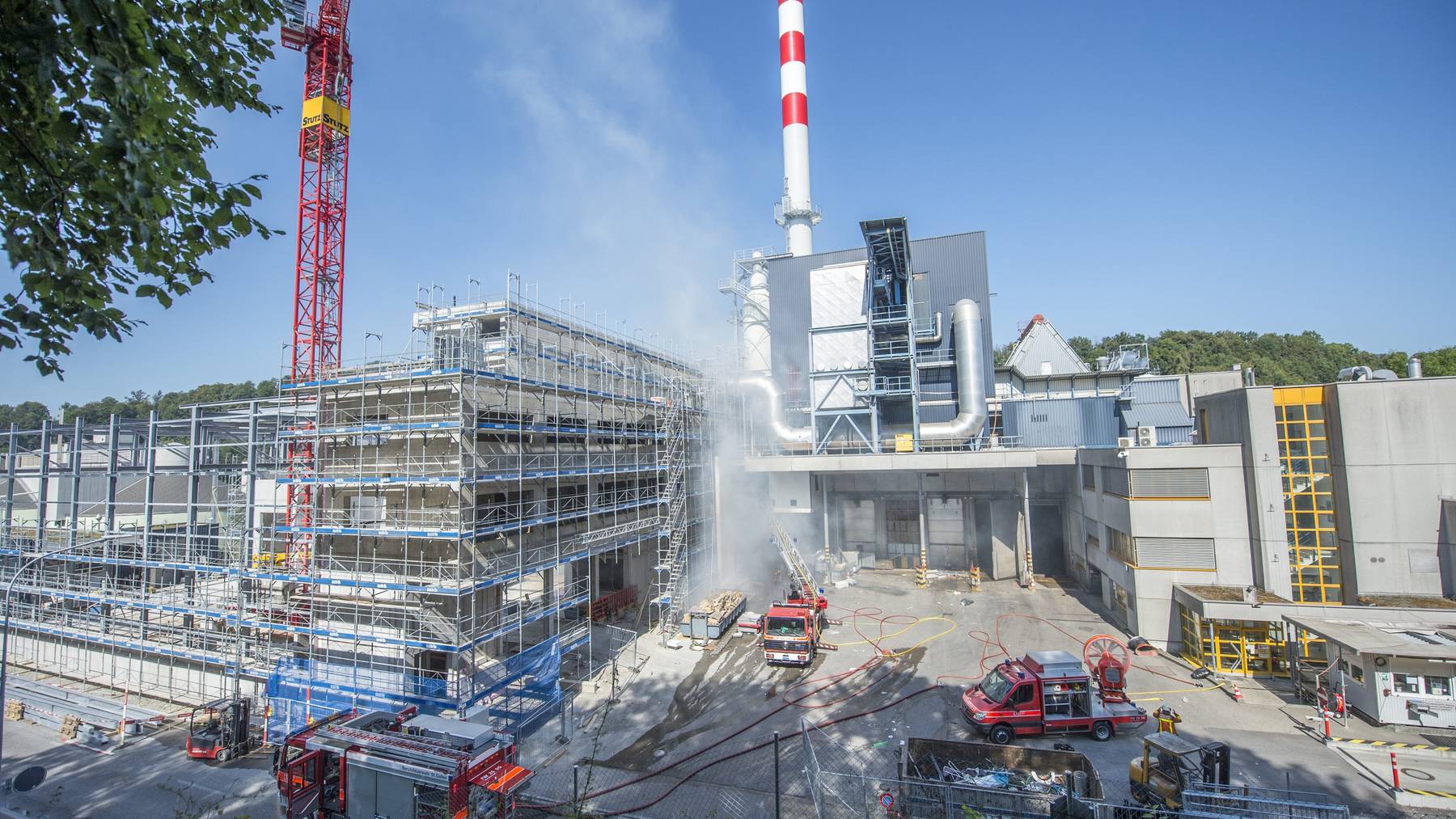 Falsches Material im Müll verursachte eine Explosion im KVA St.Gallen.