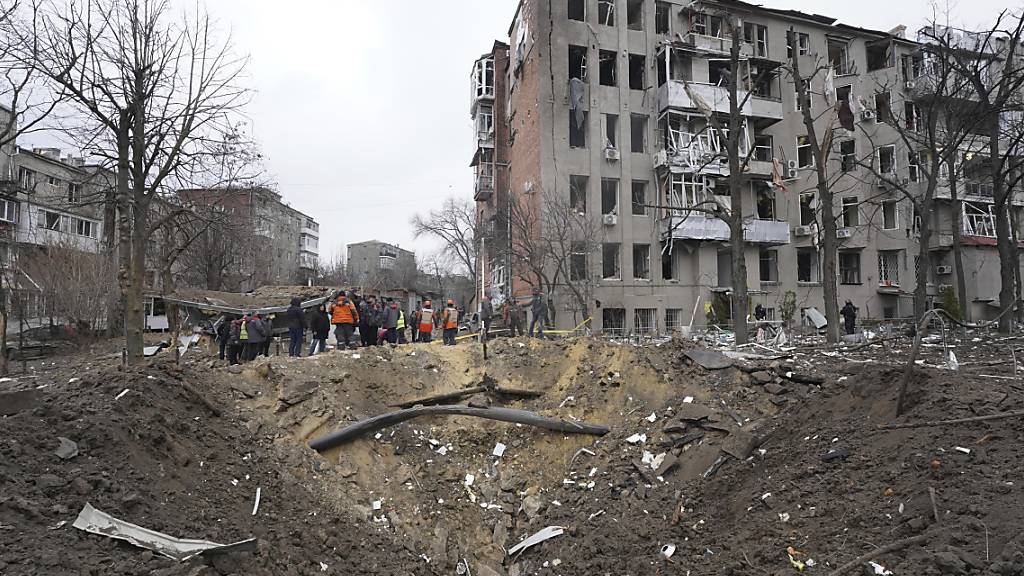 Die Region rund um Charkiw ist schweren russischen Angriffen ausgesetzt. Foto: Andrii Marienko/AP