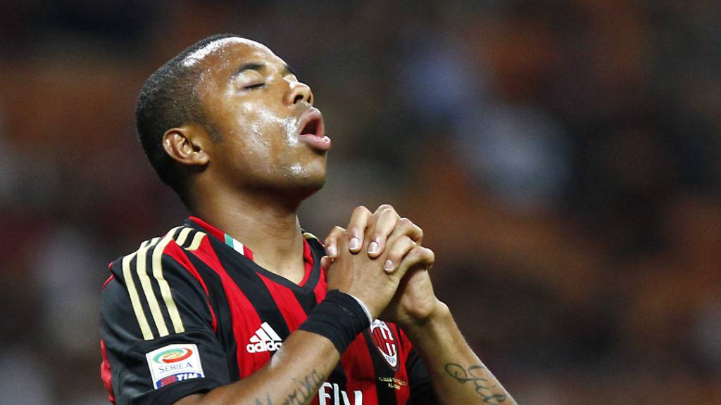 Robinho, einst bei der AC Milan aktiv, muss seine neunjährige Haftstrafe in seiner Heimat Brasilien absitzen