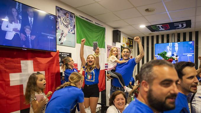Tausende Italien-Fans feiern den Sieg in Schweizer Städten