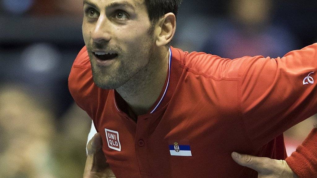 Novak Djokovic steht im Davis Cup mit Serbien bereits in den Halbfinals