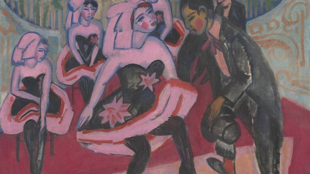 Verkauft, «entartet», beschädigt und nach Jahrzehnten wieder aufgetaucht: Ernst Ludwig Kirchners «Tanz im Varieté» (1911) ist nun im Kunstmuseum Basel zu sehen.
