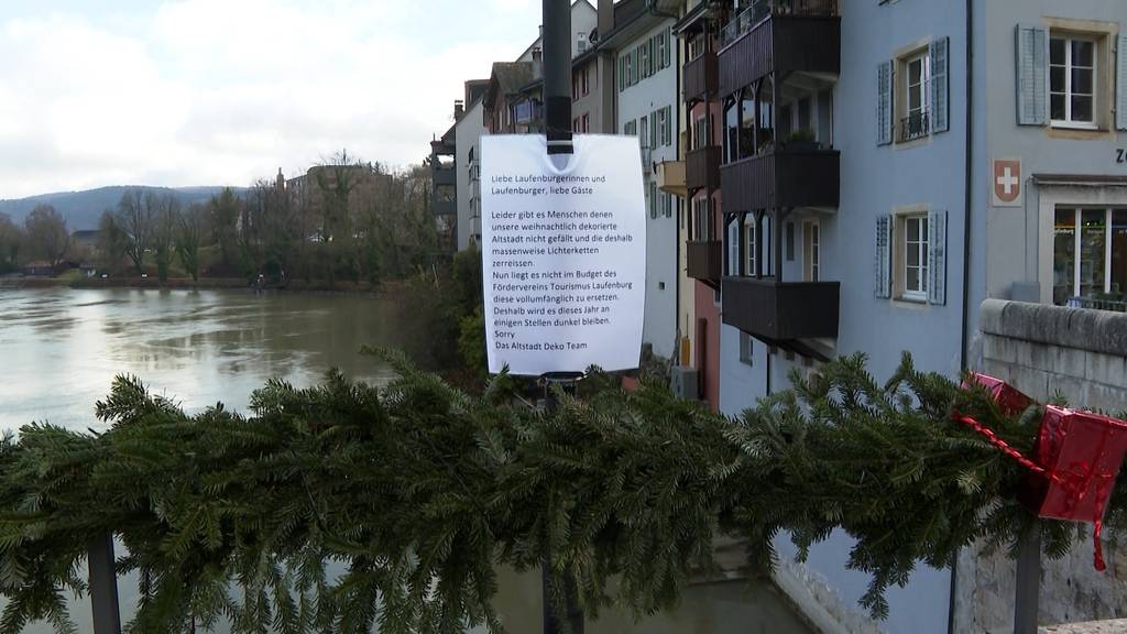 Vandalismus in Laufenburg: Unbekannte zerstören Weihnachtsbeleuchtung