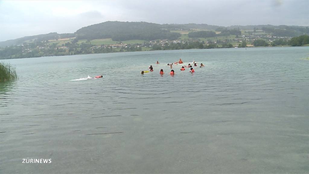 Schwimmkurs für Flüchtlinge im Hallwilersee