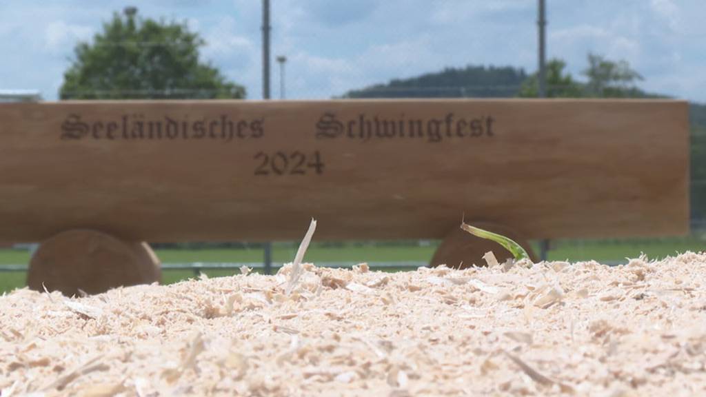 Vorbereitungen fürs Seeländische Schwingfest