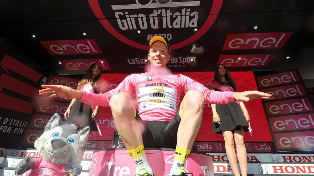 Steven Kruijswijk führt derzeit den Giro d'Italia an. Im Bergzeitfahren baute er seine Führung in der Gesamtwertung gar noch aus