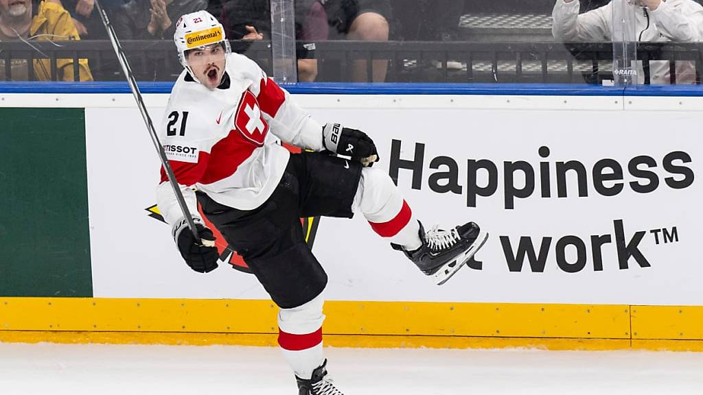 Kevin Fiala an der Eishockey-WM in Prag (Archivbild).