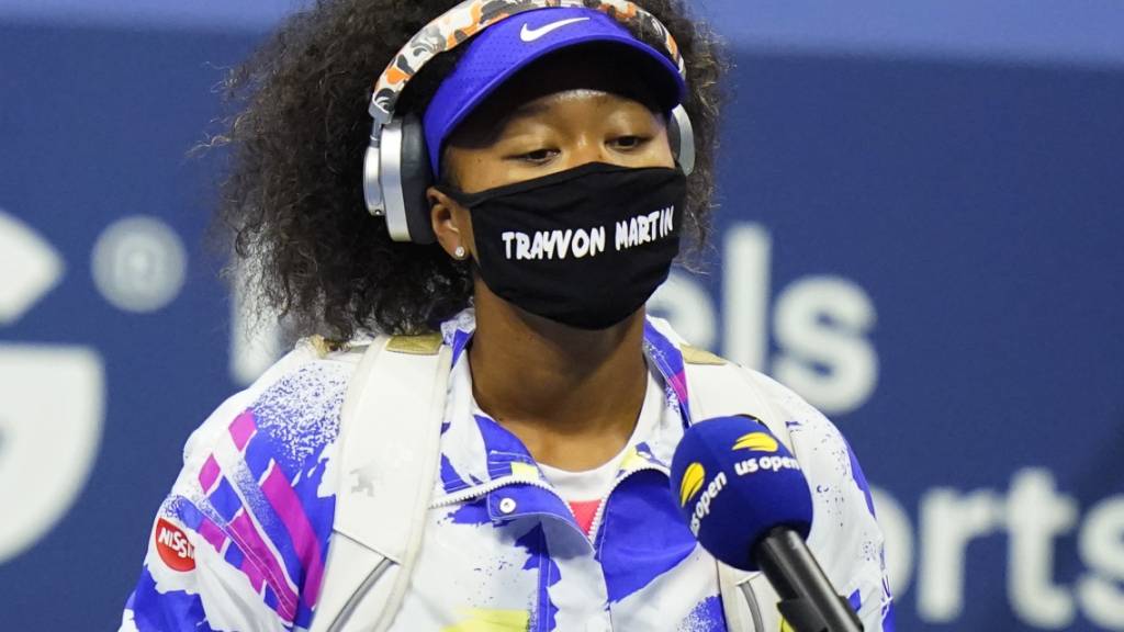 US-Open-Siegerin Naomi Osaka machte ihren Protest gegen Rassismus deutlich, in dem sie vor und nach ihren Spielen Gesichtsmasken mit den Namen von sieben Opfern rassitischer Gewalt trug