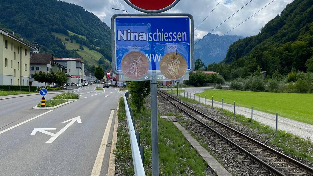 Nina Christens Heimatgemeinde Wolfenschiessen wurde kurzerhand umbenannt.