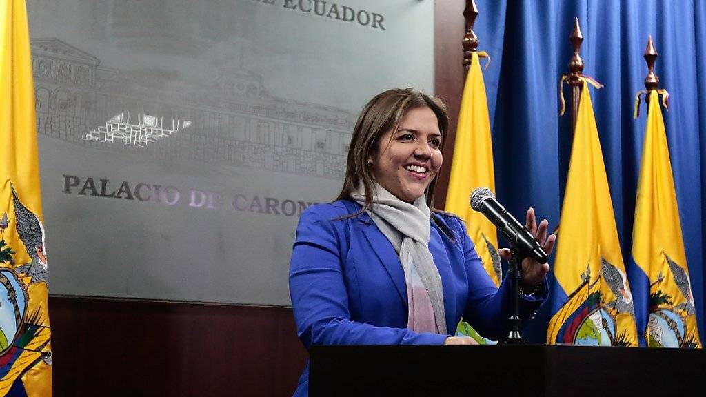 Ecuador: Die bisherige Bauministerin María Alejandra Vicuña ist nun Vizepräsidentin.