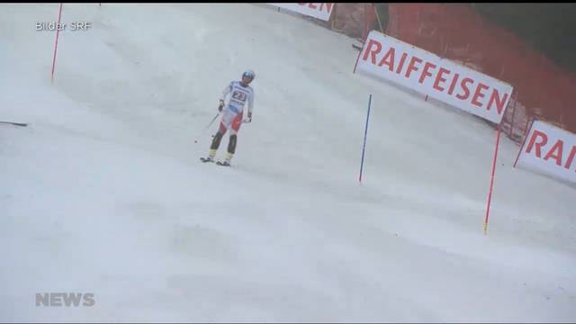 Erstes Rennen am Lauberhorn