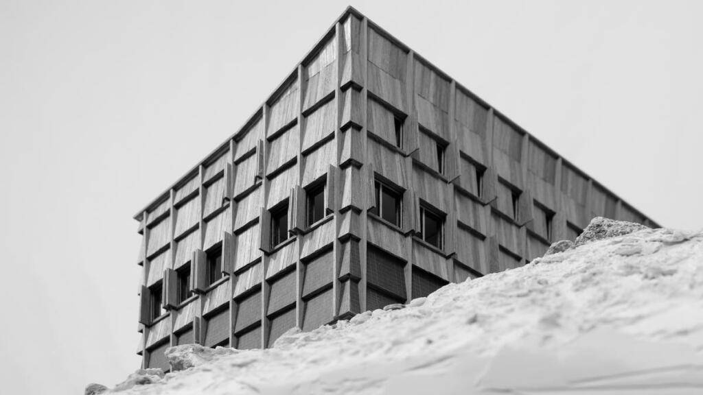 So soll die neue Chamanna da Boval beim Morteratschgletscher im Engadin aussehen. (Visualisierung)