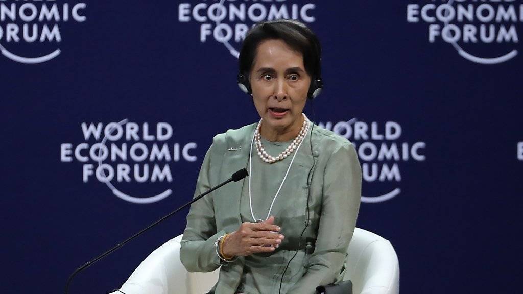 Myanmars Regierungschefin Aung San Suu Kyi äusserte sich am WEF der Asean-Staaten in Vietnam nach langem Schweigen erstmals zur Rohingya-Krise.