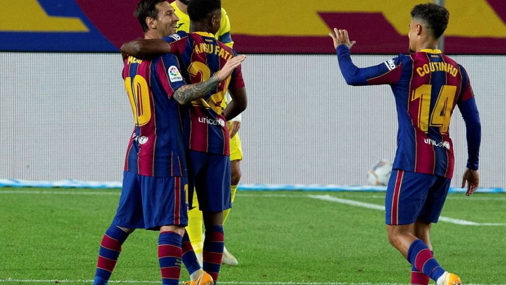 Lionel Messi und Ansu Fati erleben einen harmonischen Saisonauftakt gegen Villarreal