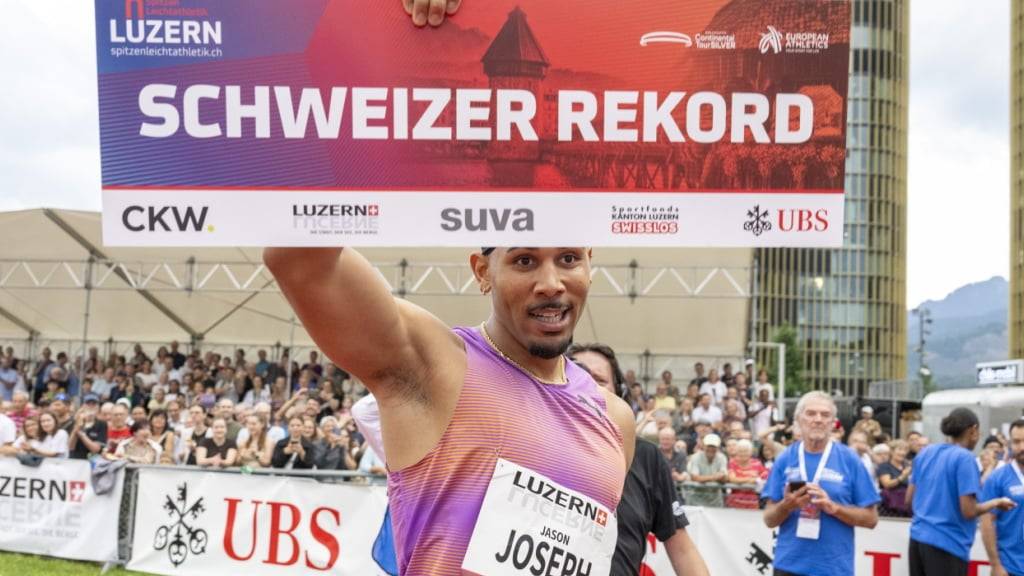 Die Organisatoren in Luzern waren vorbereitet und drückten  Jason Joseph gleich die Rekordtafel in die Hand.