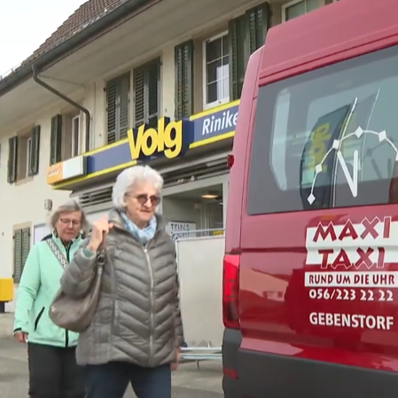 Deshalb fährt die Riniker Bevölkerung mit dem Taxi zum Einkaufen 