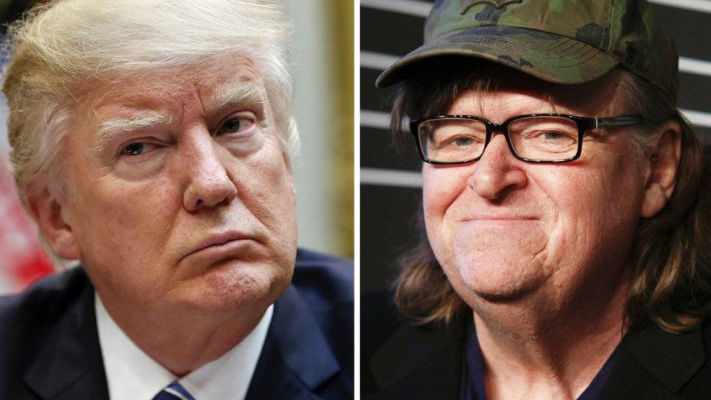 Der Filmemacher Michael Moore plant einen Dokumentarfilm über den neuen US-Präsidenten Donald Trump. (Archivbilder)