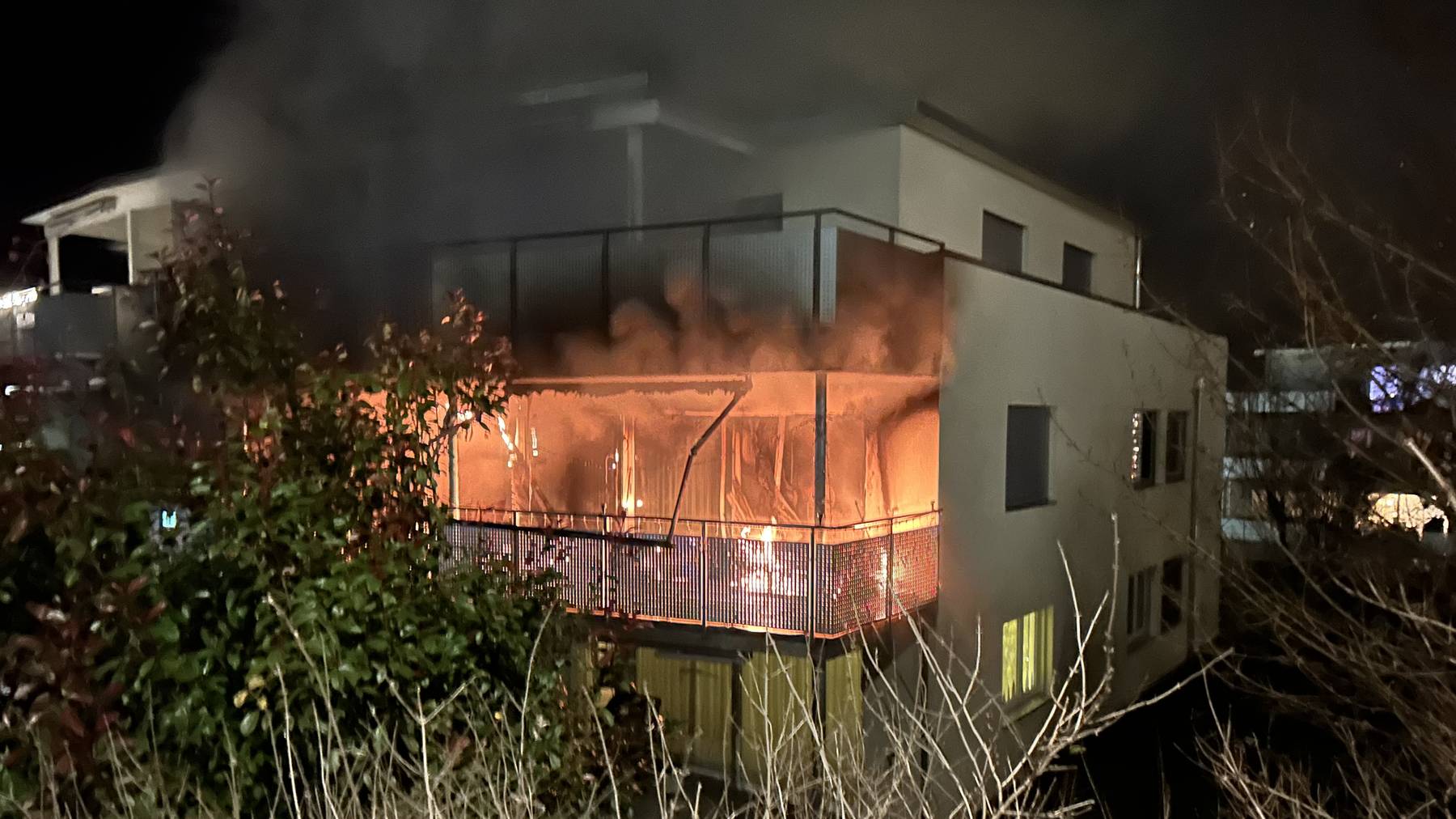 Beim Brand in Tägerwilen entstand ein Sachschaden in Höhe von einigen zehntausend Franken.