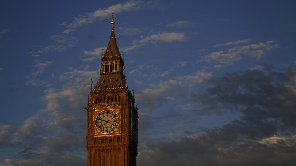 The Queen Elizabeth Tower at sunset in London, Wednesday, Aug. 24, 2022. The ruling Conservative party is holding a party election to decide the next British Prime Minister after Boris Johnson stands down, with the new Prime Minister announced in September following party members vote on the two final candidates Foreign Secretary Liz Truss and former Treasury chief Rishi Sunak. The tower contains the ball known as Big Ben.