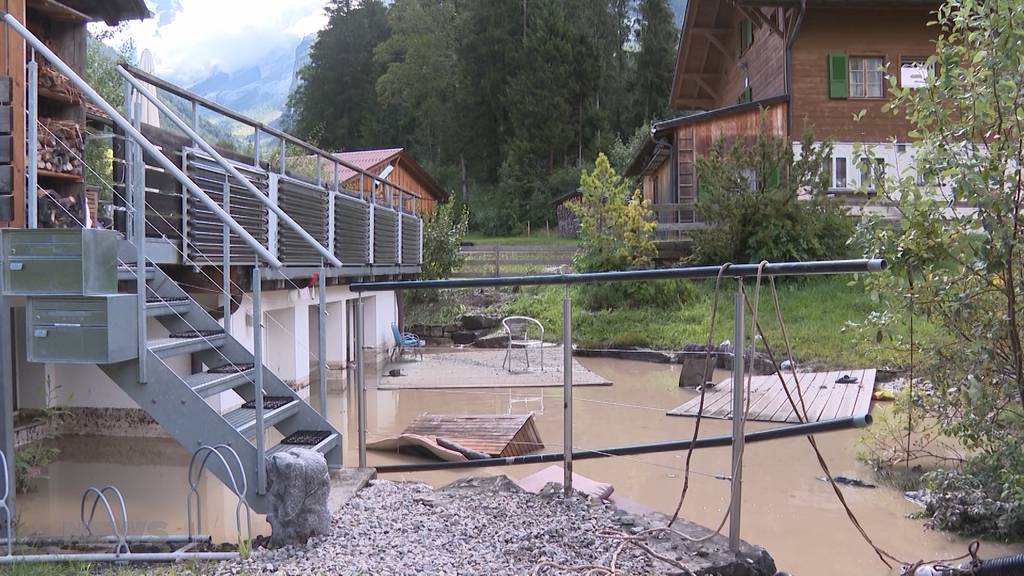 Gewitter in Kandersteg fordert fünf Leichtverletzte nach Murgang