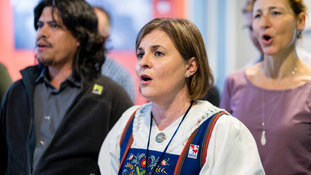 Am Tag des Jodelns im Mythenforum in Schwyz trafen sich Jodelbegeisterte zu Workshops.