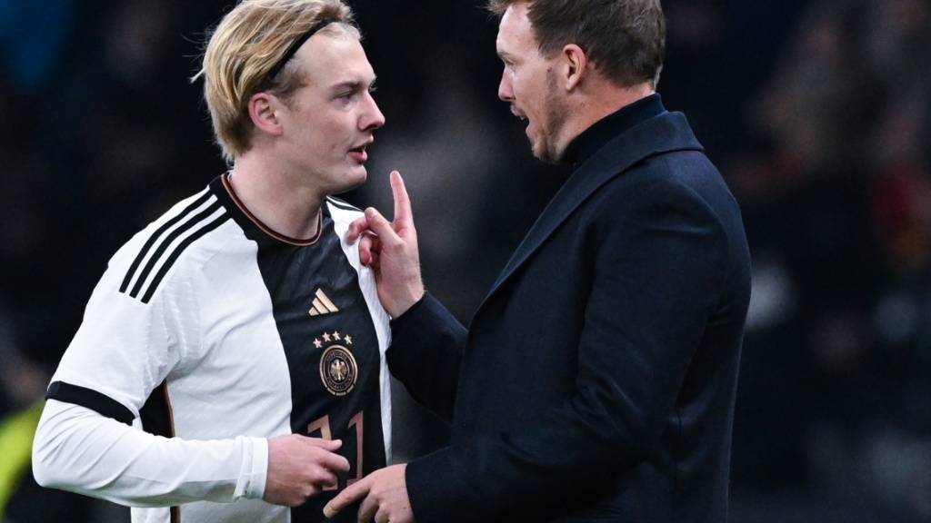 Bundestrainer Julian Nagelsmann kann nicht zufrieden sein, mit dem was er von seinem deutschen Team gegen die Türkei sah