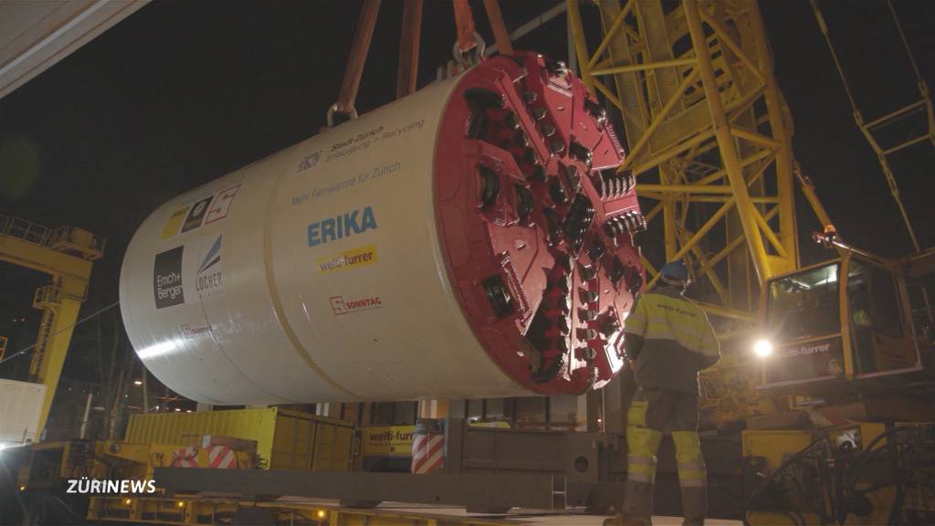 Der Mensch und die Maschine: „Erika“ bohrt den neuen Fernwärmetunnel