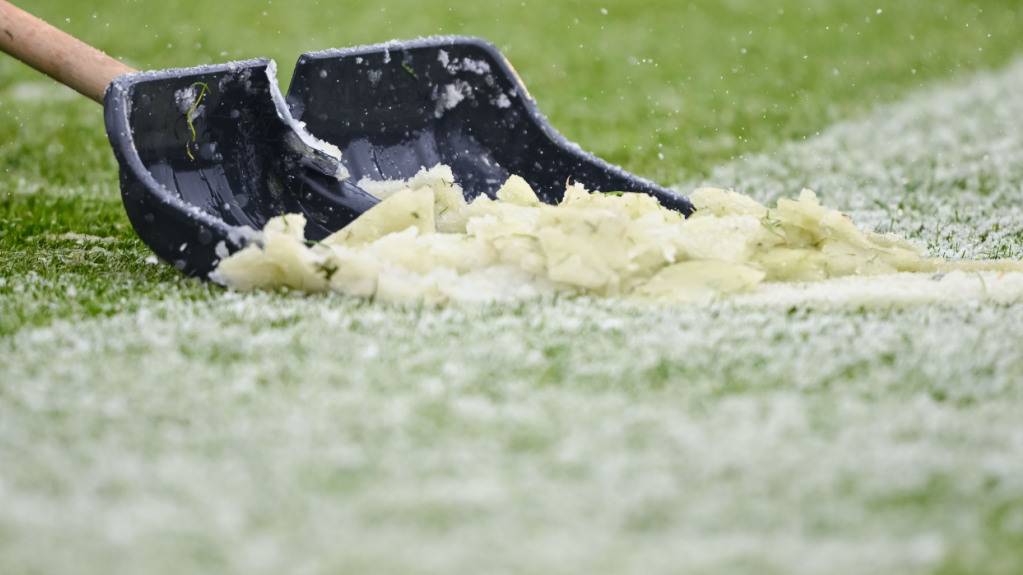 St. Gallen - Lugano wegen Schnee abgesagt