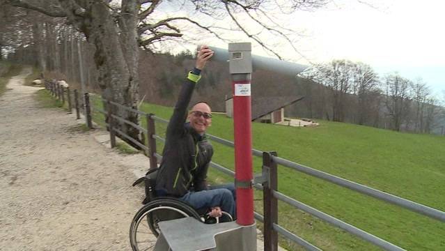 Berge im Rollstuhl-Test
