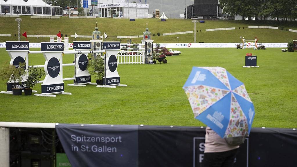 Trotz Regenwetter: Der Rasen auf dem Gründenmoos präsentiert sich in ordentlichem Zustand