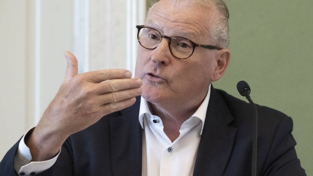 Der Zuger Finanzdirektor Heinz Tännler (SVP) präsentierte einmal mehr positive Jahreszahlen. (Archivbild)