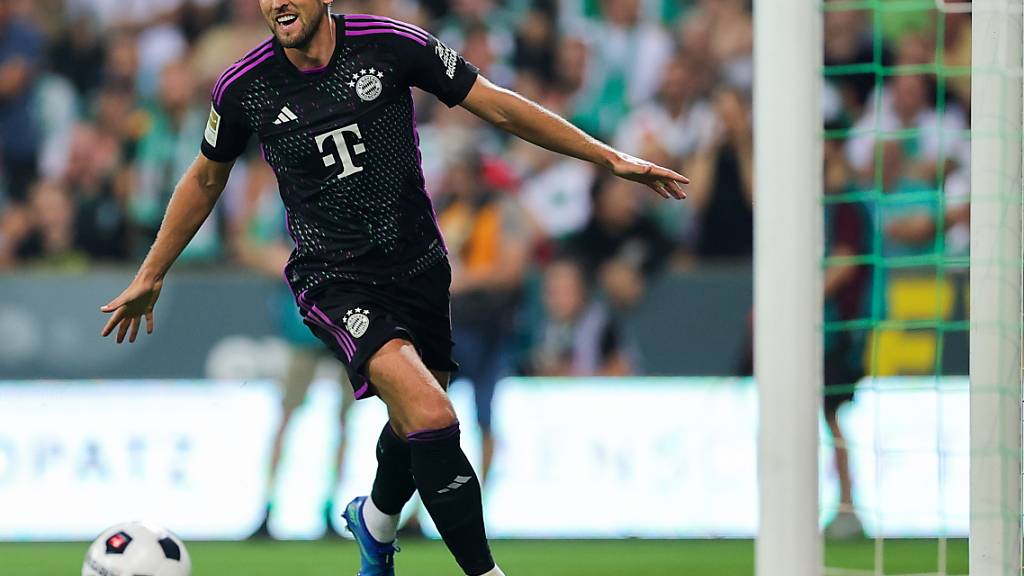 Harry Kane jubelt erstmals im Trikot von Bayern München