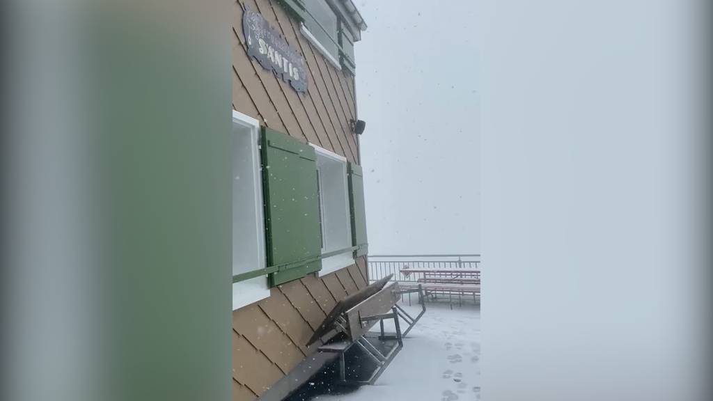 Schnee auf dem Säntis: «Hoffen auf schönen Herbst»