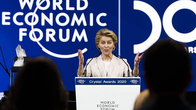 50. Ausgabe des WEF mit grosser Feier und Rede von Von der Leyen