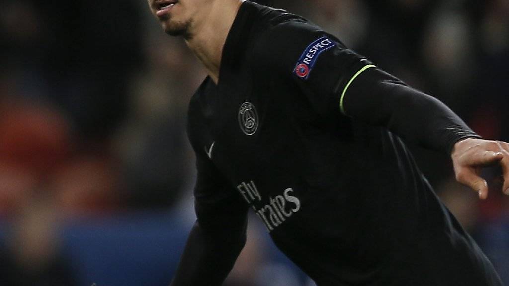 Zlatan Ibrahimovic trifft für Leader Paris St-Germain auch gegen Lyon