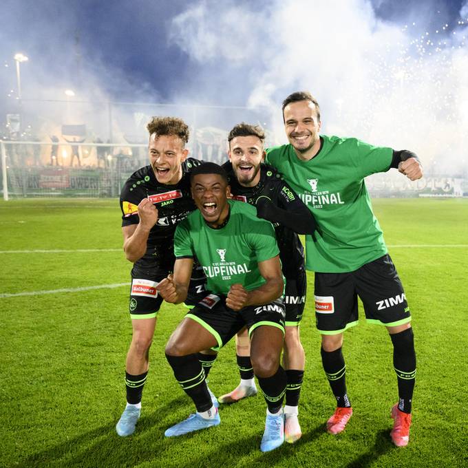 FC St.Gallen zieht mit 2:0 in den Cupfinal ein