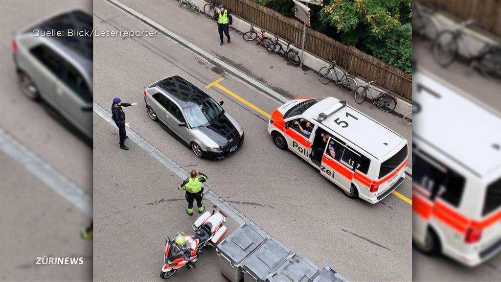 Audi-Fahrer flüchtet in Handschellen vor der Zürcher Stadtpolizei