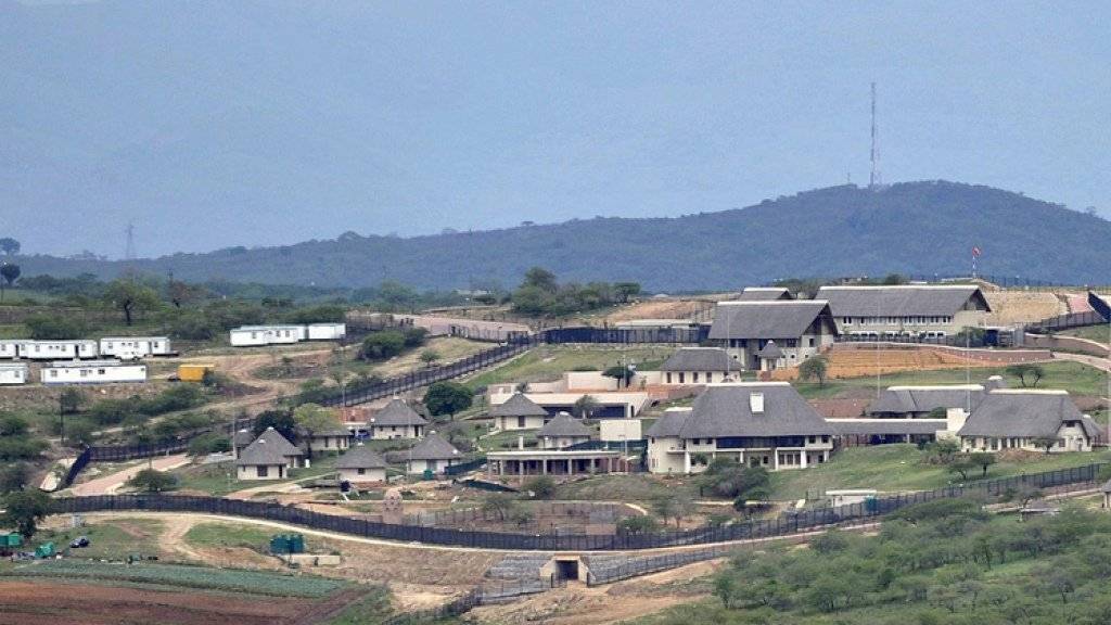 Das mit Staatsgeldern sanierte und ausgebaute Anwesen von Zuma in Nkandla in der Provinz KwaZulu-Natal.