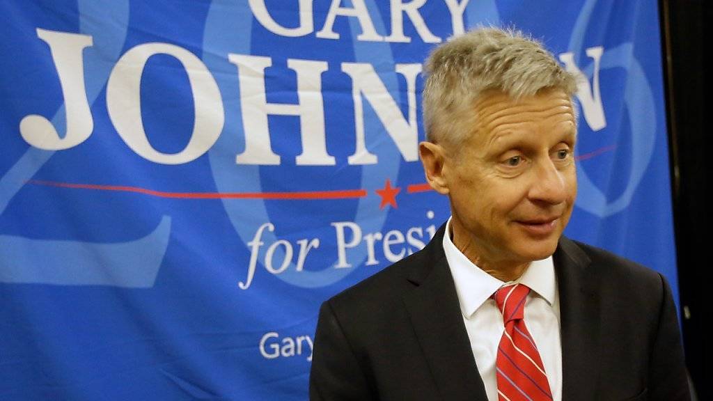 Gary Johnson steigt für die Libertarians in das Rennen um das Amt des US-Präsidenten ein.