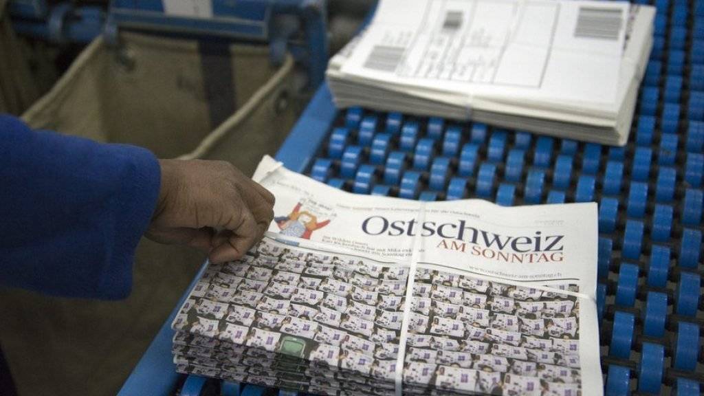 Die Printausgabe der «Ostschweiz am Sonntag» wird eingestellt. 150 bis 200 Zeitungszusteller verlieren möglicherweise ihren Arbeitsplatz. Archiv)