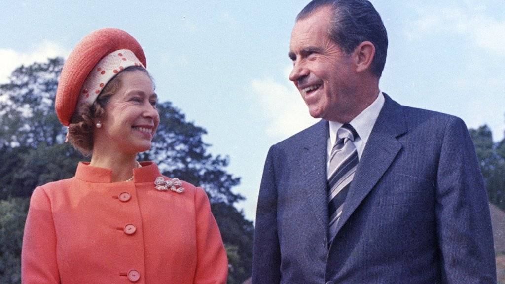 Die Queen hat schon viele Präsidenten der USA - wie etwa Richard Nixon 1970 - getroffen. (Archivbild)
