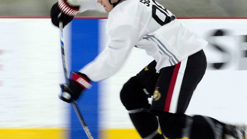 ZSC-Stürmer Pius Suter im Trainingscamp des NHL-Klubs Ottawa