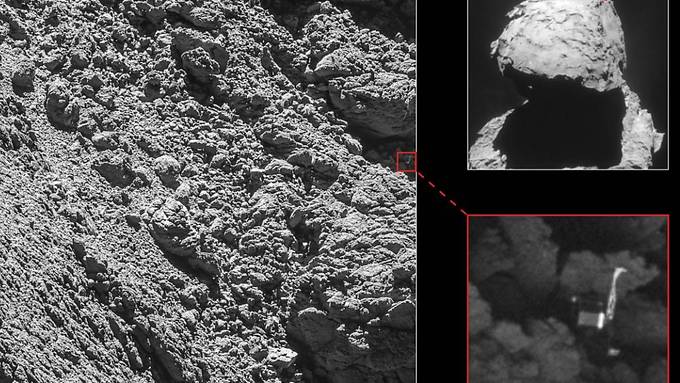 Verschollener Landeroboter auf Komet «Tschuri» ist wiedergefunden
