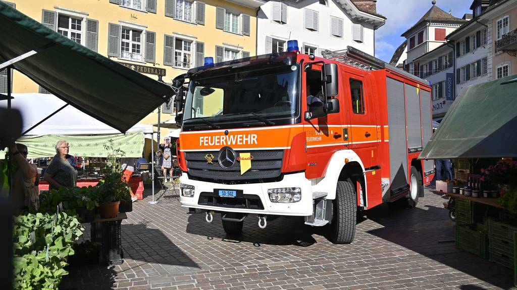 Feuerwehr Stadt Solothurn übt Einsatz in der Altstadt