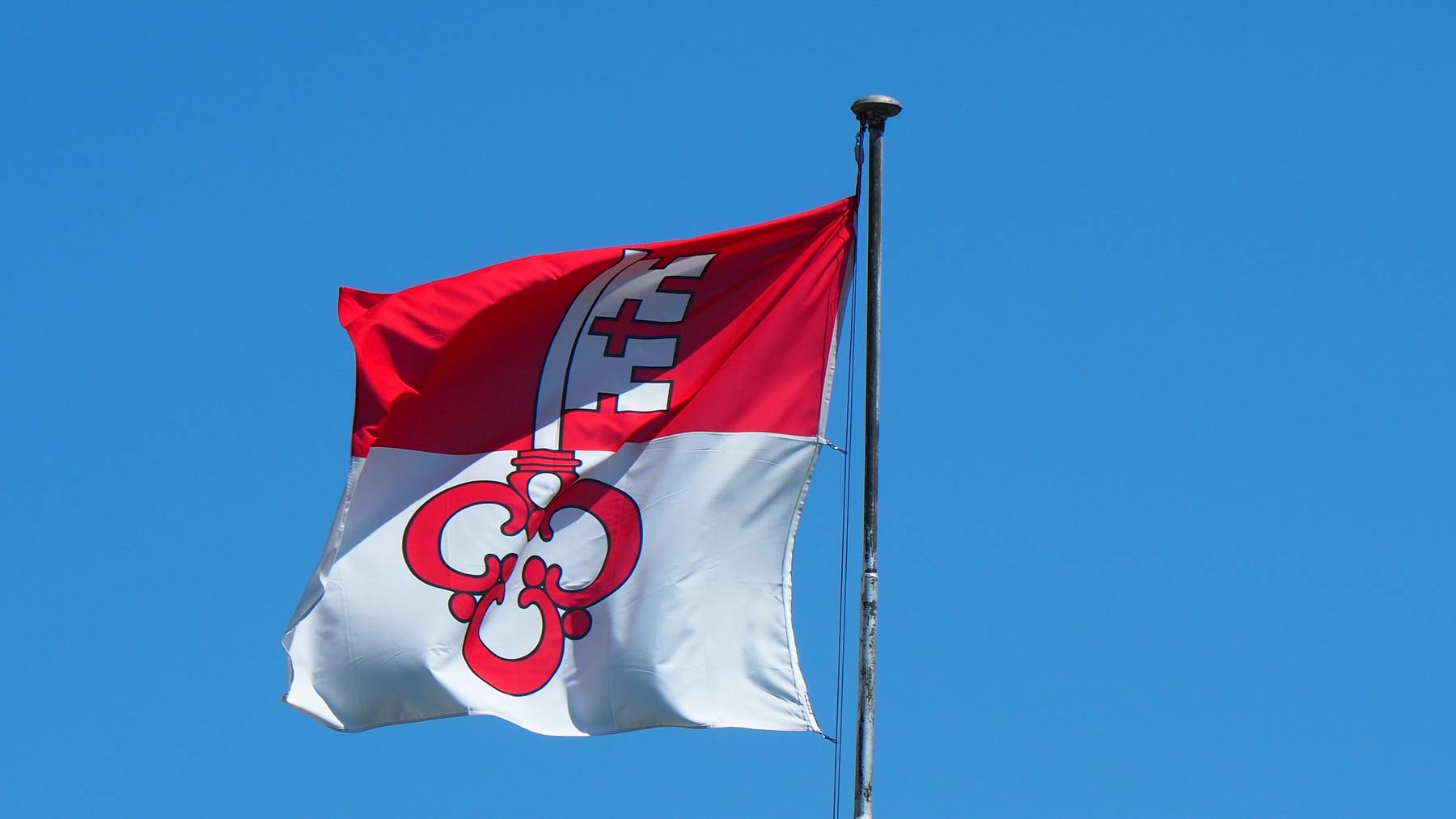 Die Flagge des Kantons Obwalden