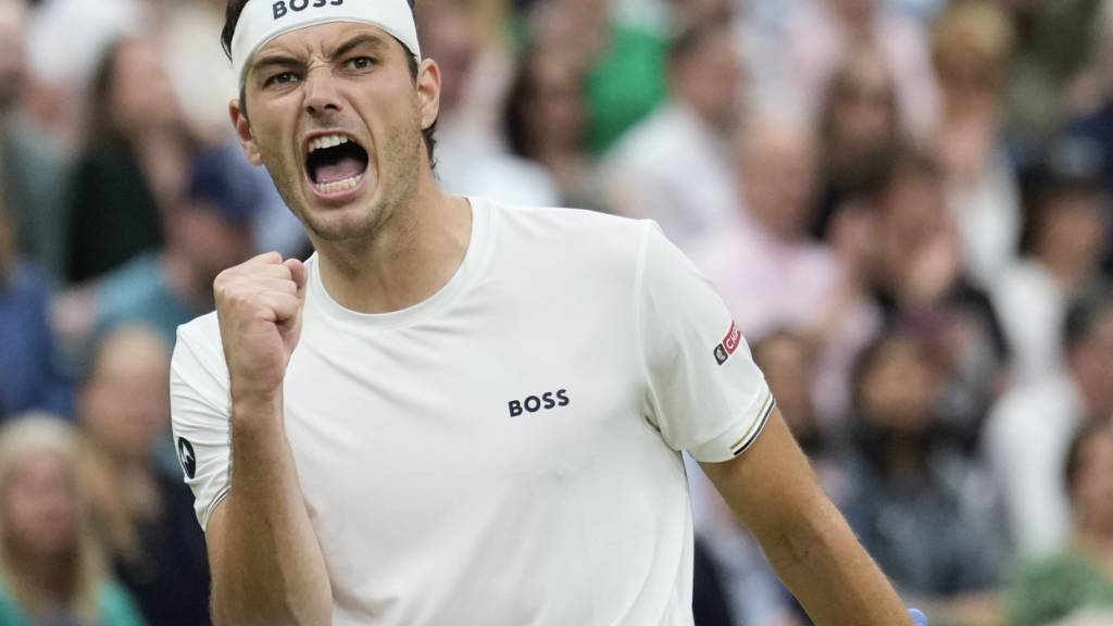 Zeigte Mentalität: Taylor Fritz drehte gegen Alexander Zverev einen 0:2-Satz-Rückstand und steht zum zweiten Mal im Viertelfinal von Wimbledon