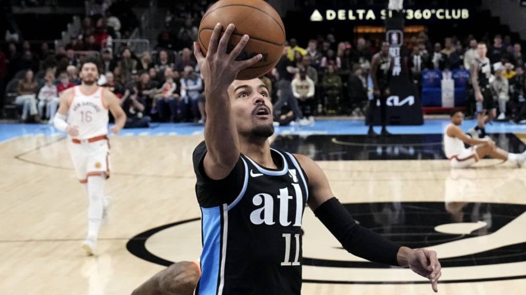 Atlantas Trae Young war der Mann des Spiels. Er erzielte 36 Punkte und übertraf damit die 10'000-Punkte-Marke in der NBA